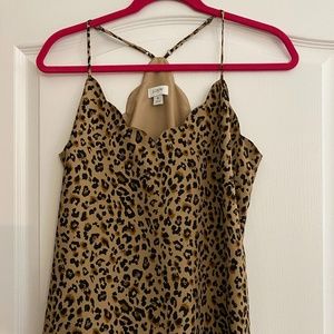 Animal Print Scalloped Cami top